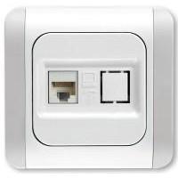 VIKO Розетка Kardelen компьютерная RJ45, белая (90551032)