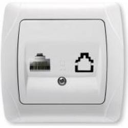 VIKO Розетка компьютерная CARMEN opaque (RJ45 CAT5е) белый