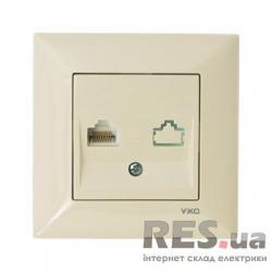 VIKO Розетка Meridian RJ45, крем (90970232)