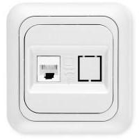 VIKO Розетка Yasemin компьютерная RJ45, белая (90552032)