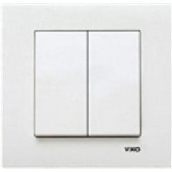 VIKO Выключатель Karre 1-клавишный белый (90960004)